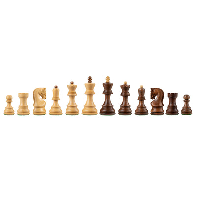 3 Inch Russian Zagreb Acacia Chess Pieces - Official Staunton™ 