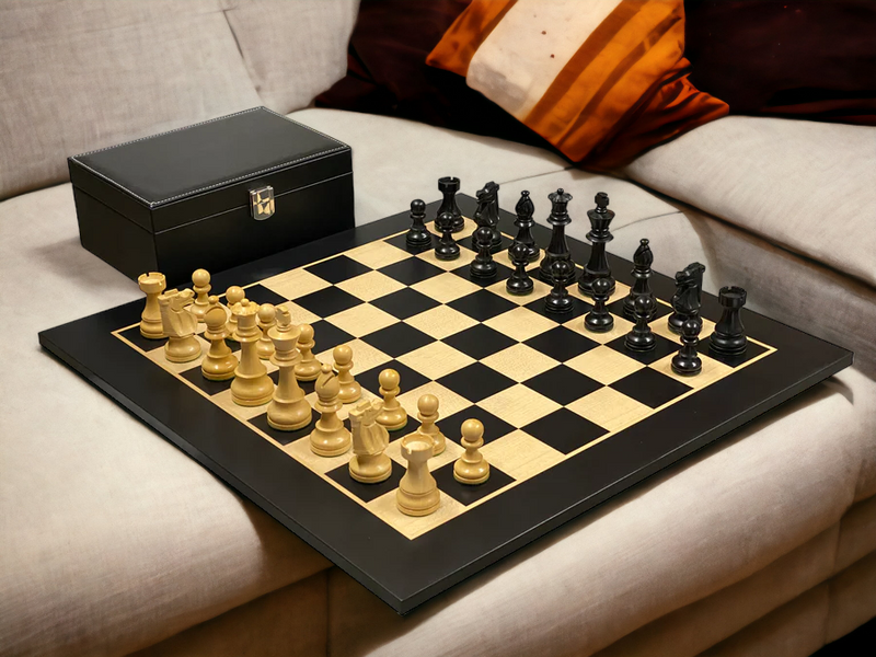 British Anegre Chess Set Combination - Official Staunton™ 