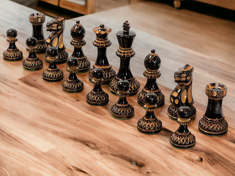 Artistic Parker Chess Pieces 20" Wenge Chessboard and Vinyl Box - Official Staunton™ 