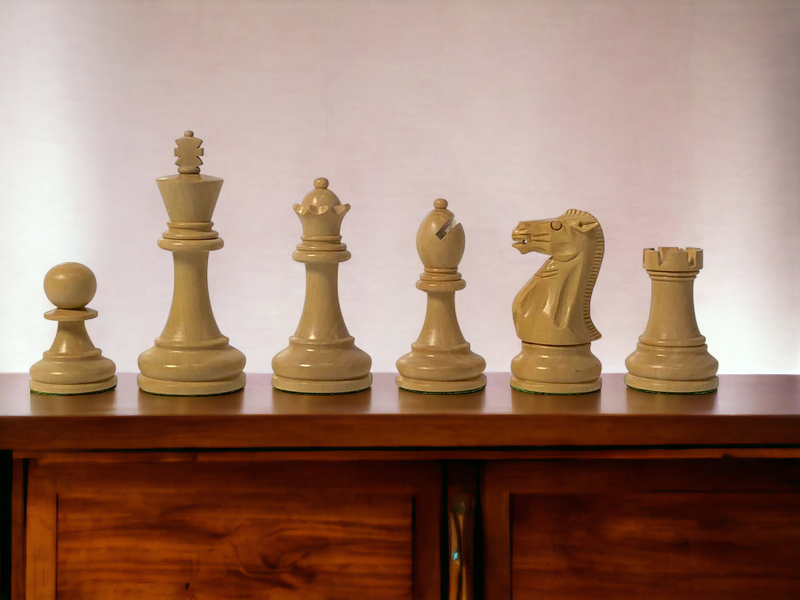 Stallion Black Chess Pieces, Mahogany Chess Board & Mahogany Box - Official Staunton™ 