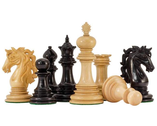 Andalusian Luxury Ebony Chess Pieces - Official Staunton™ 
