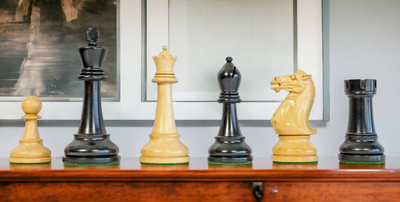 Black Winchester Anegre Chess Set Combination - Official Staunton™ 