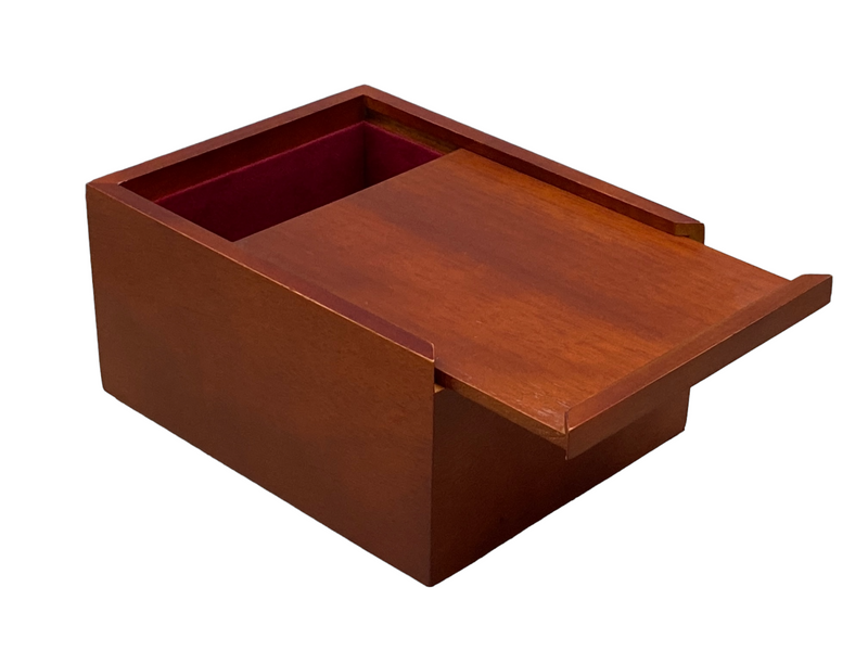 3" Acacia Classic Pieces 15.75" Mahogany Board & Slide Lid Box - Official Staunton™ 