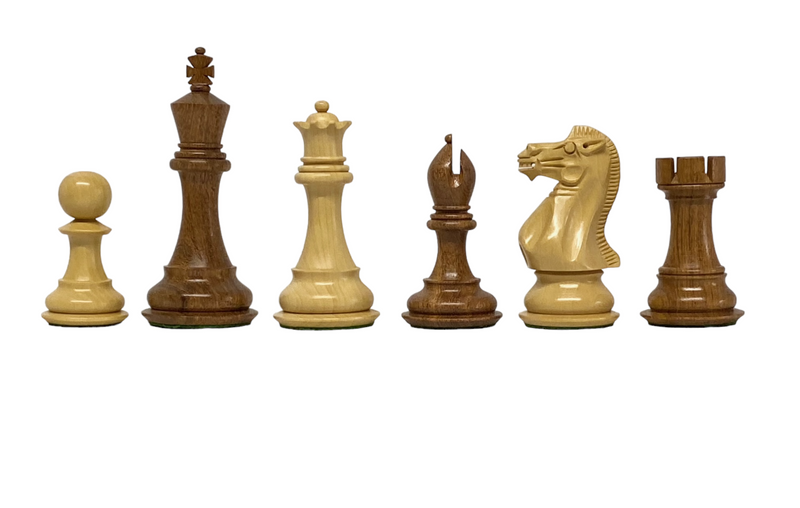 4" Collectors Series Acacia & Boxwood Chess Pieces - Official Staunton™ 