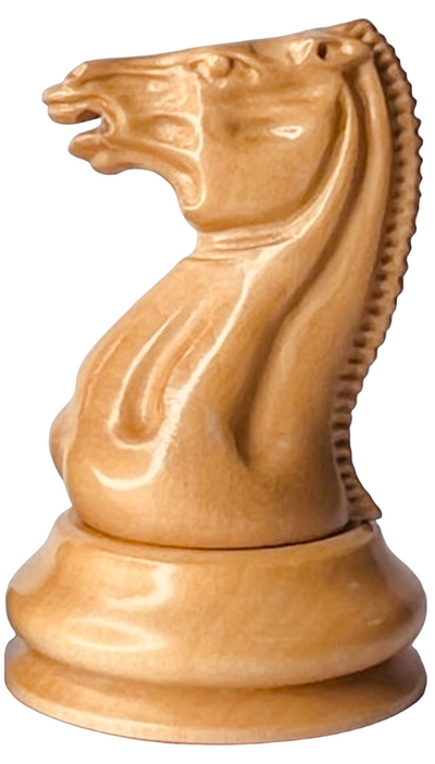 1850 London Boxwood and Ebony 3.5 Inch Replica Chessmen - Official Staunton™ 