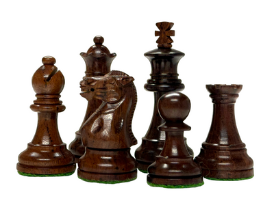 3" Spirit Rosewood Chess Pieces 15.75" Walnut Board & Deluxe Mahogany Box - Official Staunton™ 