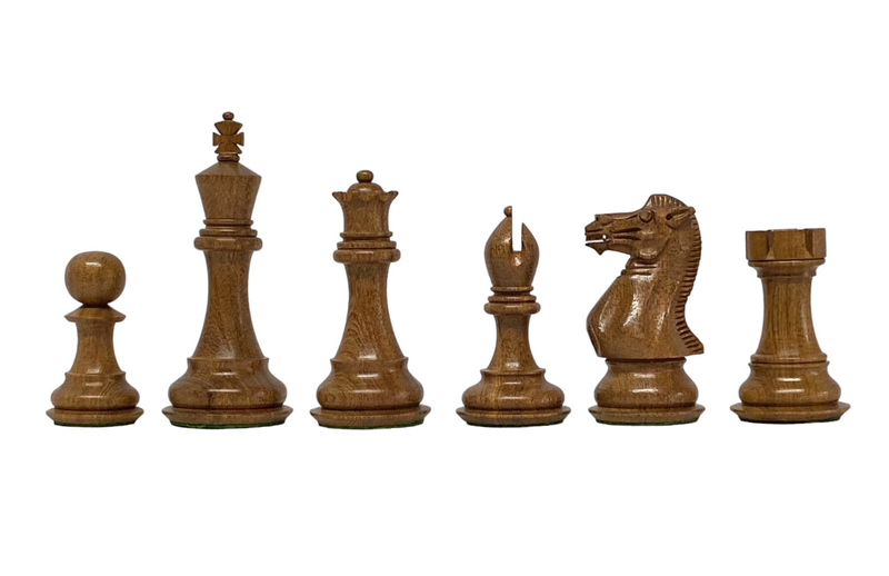 4" Collectors Series Acacia & Boxwood Chess Pieces - Official Staunton™ 