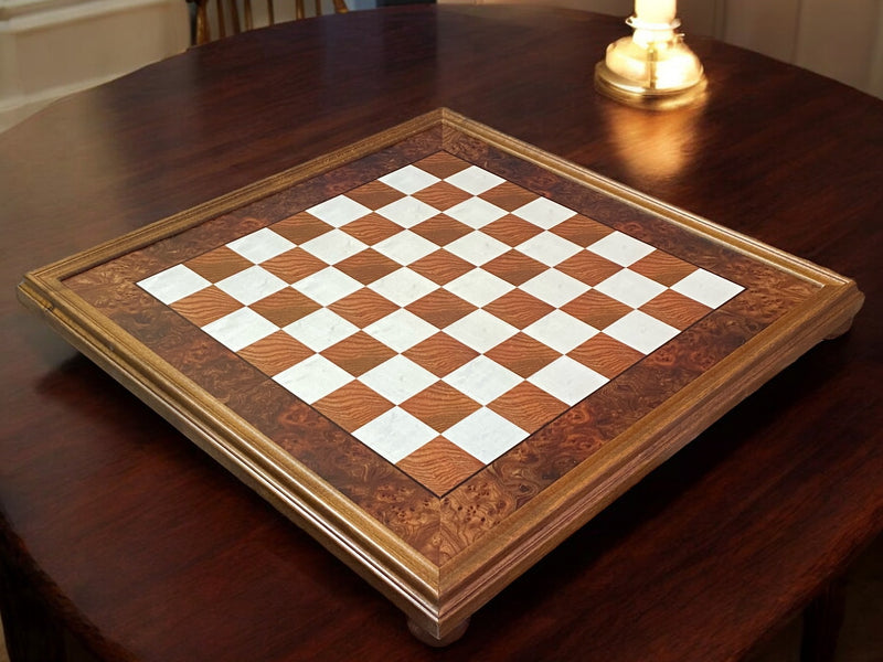 Italian Framed Elm and Briarwood Spirit Chess Set - Official Staunton™ 