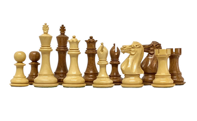 4" Staunton Collector Series Acacia Mahogany Chess Set & Box - Official Staunton™ 