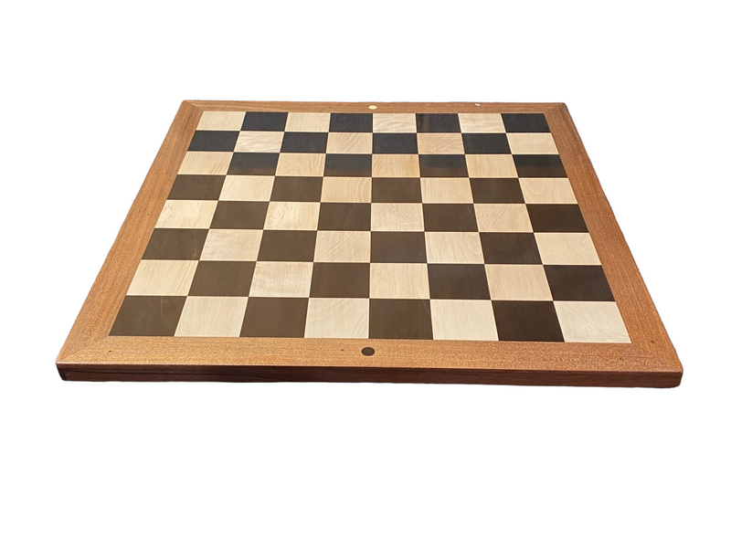 23” Hand Made Solid Acacia, Boxwood and Ebony Chess Board - Official Staunton™ 