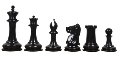 4.4" Leuchars Cooke Antiqued Chess Pieces - Official Staunton™ 