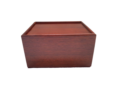 Small Mahogany Slide Lid Chess Box - UK Made - Official Staunton™ 