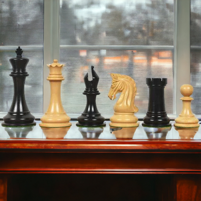 Tristan Imperial Ebony and Mahogany Chess Set & Box - Official Staunton™ 