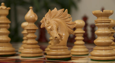 St Petersburg Savano Ebony Luxury Hand Carved Chess Pieces - Official Staunton™ 