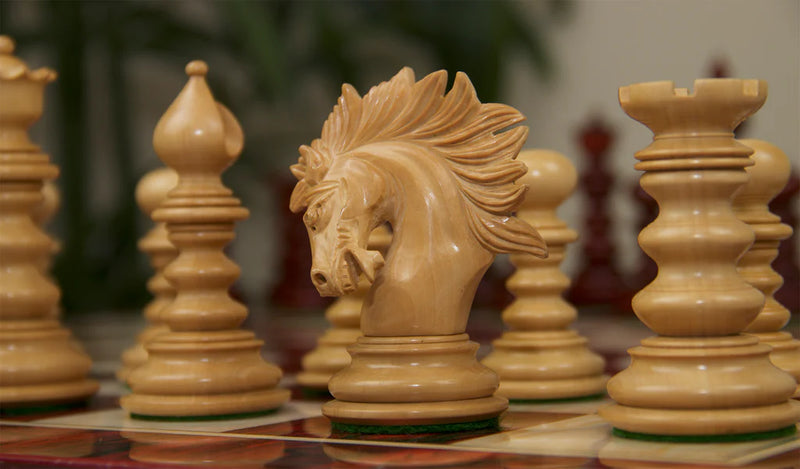 St Petersburg Savano Ebony Luxury Hand Carved Chess Pieces - Official Staunton™ 