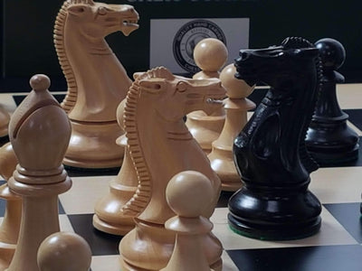 Black Winchester Anegre Chess Set Combination - Official Staunton™ 