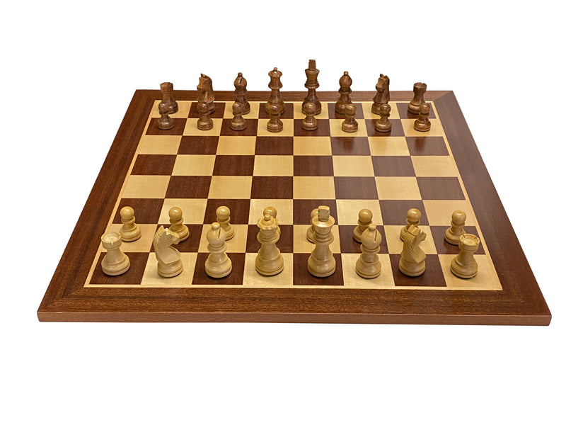 Grand Classic Acacia Mahogany Chess Set & Box - Official Staunton™ 