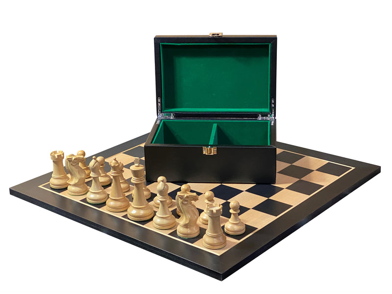 Black Winchester Anegre Chess Set Combination - Official Staunton™ 