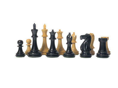 3.75" Old English Ebonised Chess Pieces - Official Staunton™ 