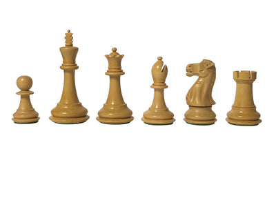 3.75" Old English Ebonised Chess Pieces - Official Staunton™ 