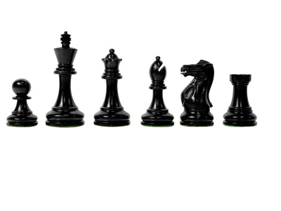 Stallion Black Chess Pieces, Mahogany Chess Board & Mahogany Box - Official Staunton™ 