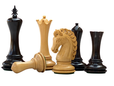 Emperor Series Ebony Chess Pieces - Official Staunton™ 