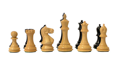 3.25" Black Queens Gambit Supreme Chess Pieces - Official Staunton™ 