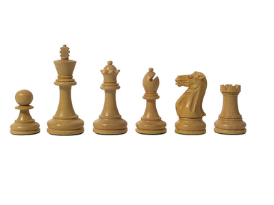 Stallion Black Chess Pieces, 19" Mahogany Chess Board & Mahogany Box - Official Staunton™ 