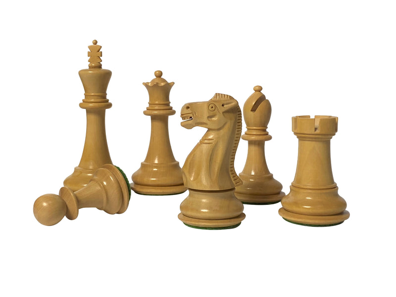 3.75" Old English Ebonised Chess Pieces - Official Staunton™ 