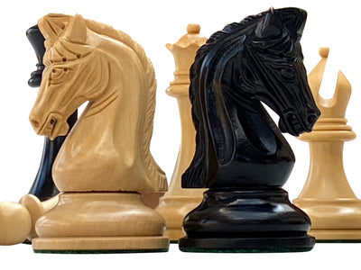 3.75" Tristan Imperial Ebony Chess Pieces - Official Staunton™ 