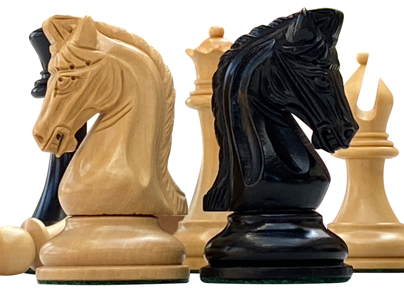 3.75" Tristan Imperial Ebony Chess Pieces - Official Staunton™ 