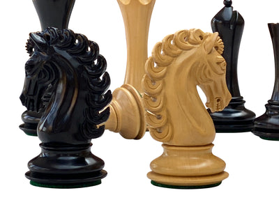 Emperor Series Ebony Chess Pieces - Official Staunton™ 