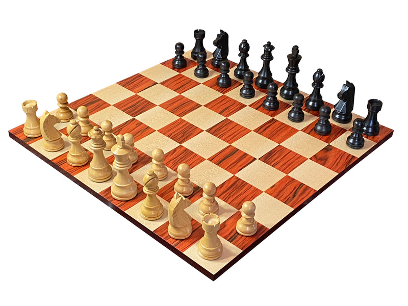 3.75" Ebonised Classic Redwood Style Contemporary Board & Vinyl Box - Official Staunton™ 