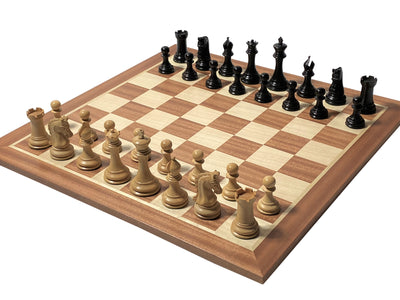 Tristan Imperial Ebony and Mahogany Chess Set & Box - Official Staunton™ 