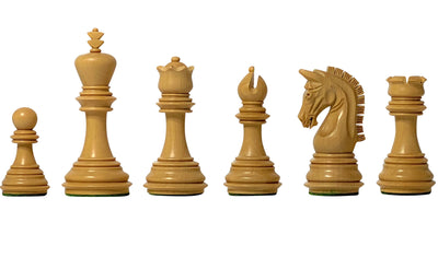 3.75" Imperial Acacia Boxwood Chess Pieces - Official Staunton™ 