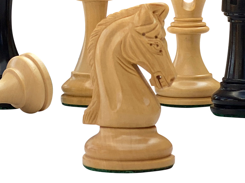 3.75" Tristan Imperial Ebony Chess Pieces - Official Staunton™ 