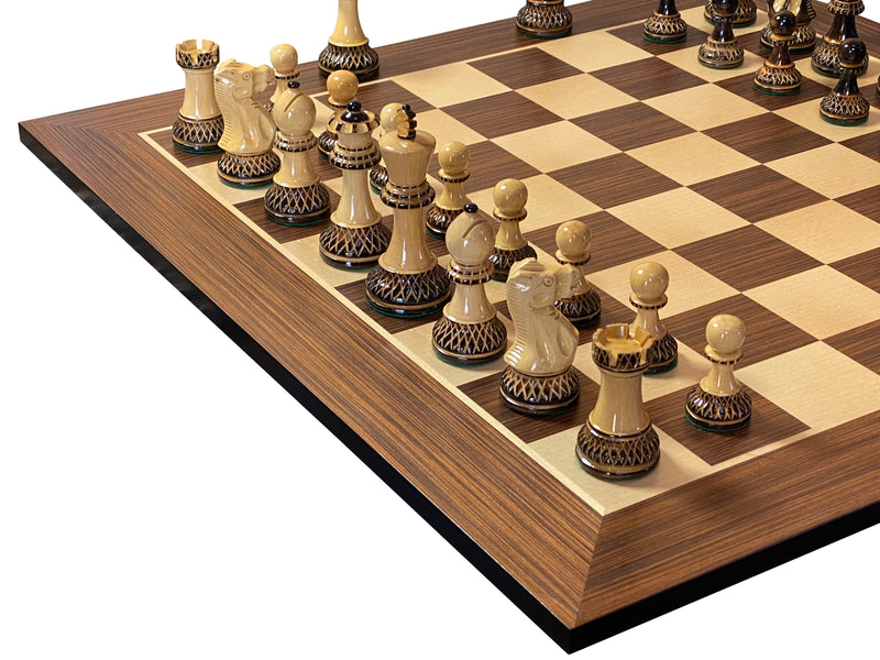 Artistic Parker Chess Pieces 20" Wenge Chessboard and Vinyl Box - Official Staunton™ 