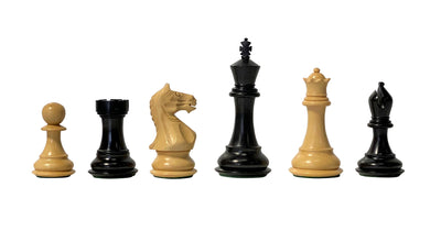 3.5" Black Queens Gambit Supreme Chess Pieces - Official Staunton™ 