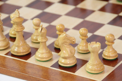 Queens Gambit Acacia Pieces 19" Mahogany Chessboard & Box - Official Staunton™ 