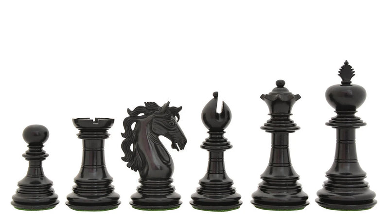 4.4" King Charles Ebony & Boxwood Luxury Chess Pieces - Official Staunton™ 