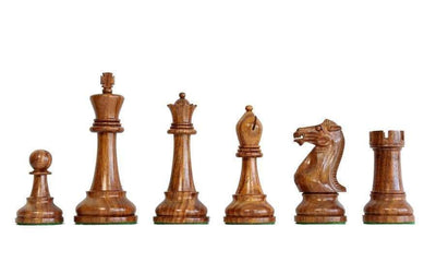 Staunton Winchester 4 Inch Acacia & Boxwood Chessmen - Official Staunton™ 