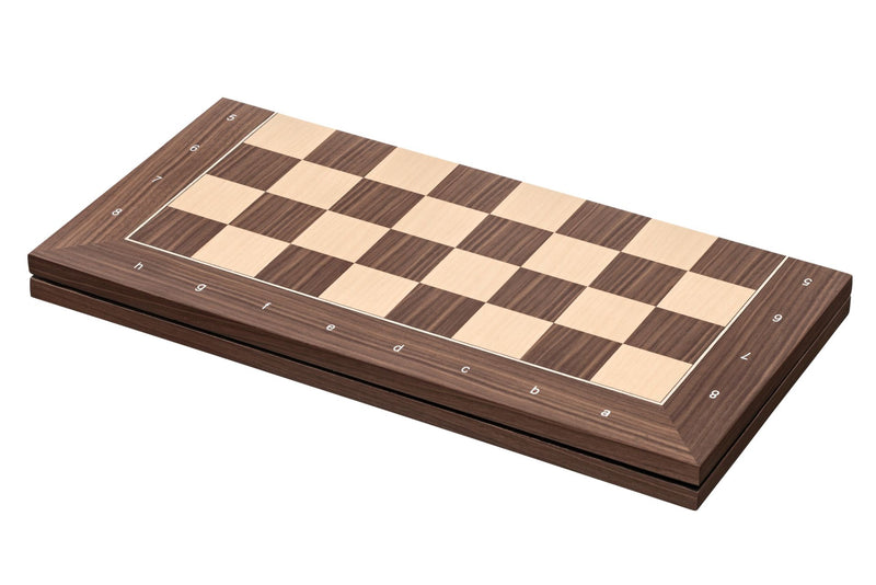 20 Inch Walnut Folding Chessboard - Official Staunton™ 