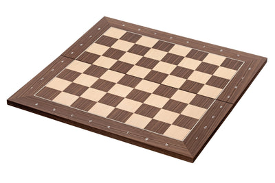 20 Inch Walnut Folding Chessboard - Official Staunton™ 