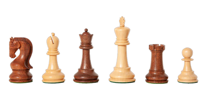 Leningrad Acacia Pieces, 19” Mahogany Board & Chess Box - Official Staunton™ 