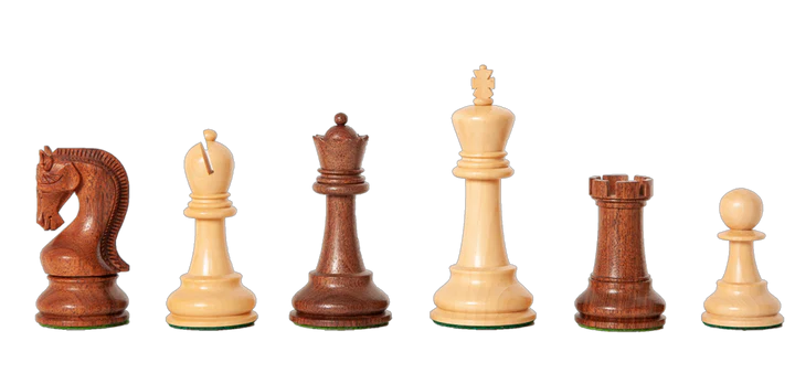 Leningrad Acacia Pieces, 19” Mahogany Board & Chess Box - Official Staunton™ 