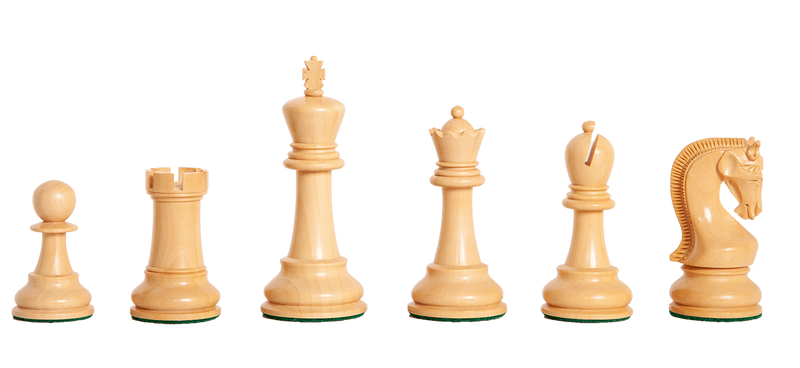 4" Staunton Leningrad Acacia Chess Pieces - Official Staunton™ 