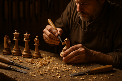 Behind the Board: The Artisans Who Craft Chess Sets