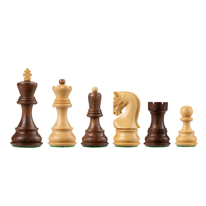 3 Inch Russian Zagreb Acacia Chess Pieces - Official Staunton™ 