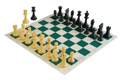 Queens Gambit Fierce Knight Tournament Plastic Chess Set
