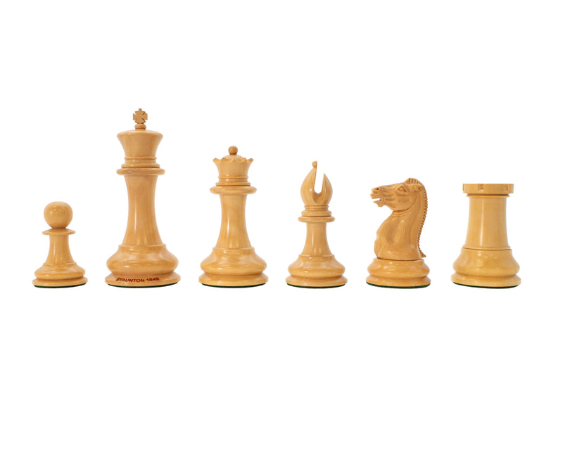 1849 Original Staunton Design Reproduction Chess Pieces & Mahogany Box